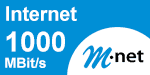 M-net Internet 1000 MBit/s