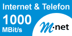 M-net Internet & Telefon 1000 MBit/s