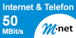M-net Internet & Telefon 50 MBit/s